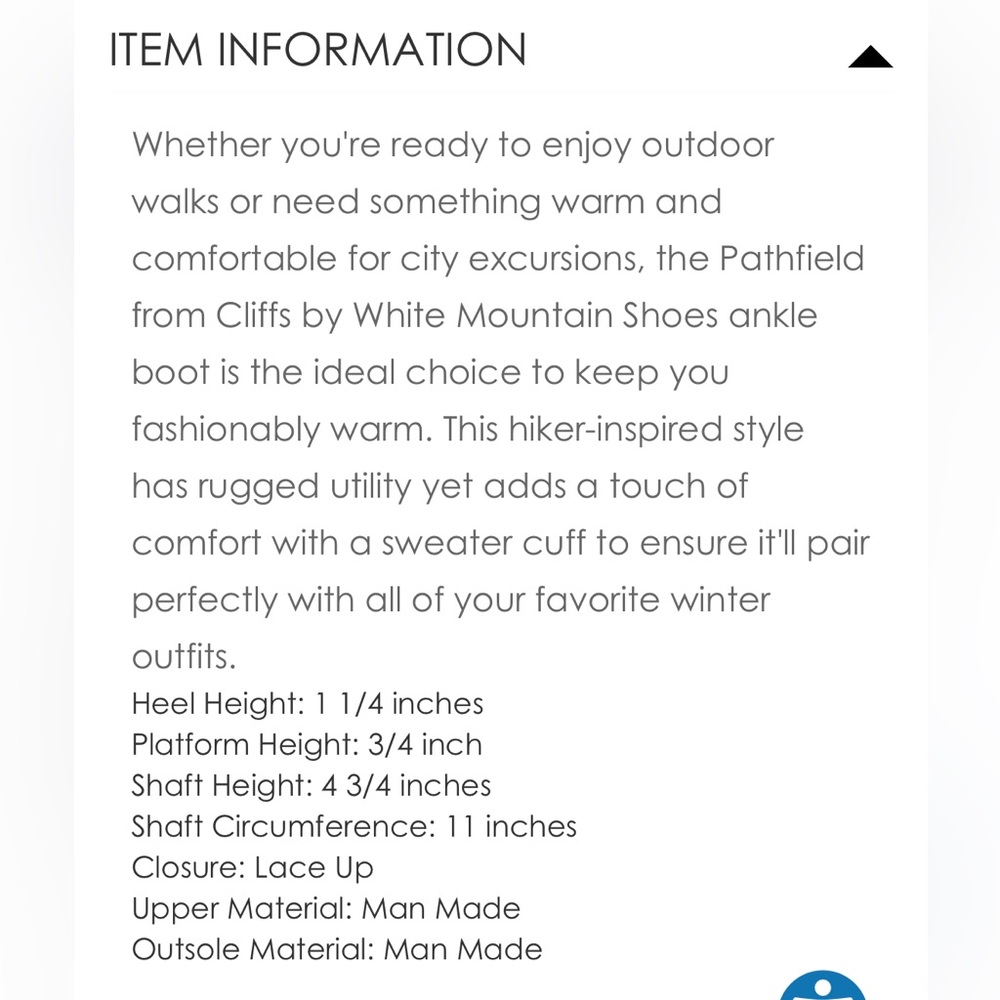 🥾Cliffs by WHITE MOUNTAIN NWT “Pathfield” Tan/Brown Lace-Up Ankle Boots/WIDE 🥾 - Picture 11 of 11